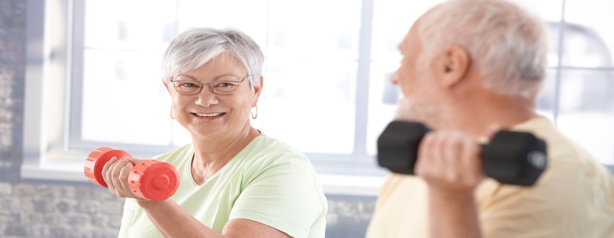 older couple exercising after heart surgery